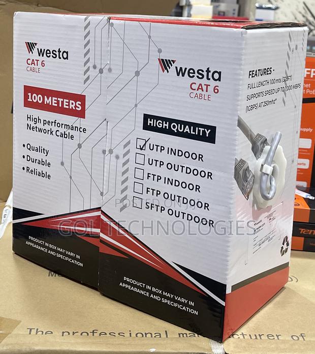 Cat6 100m Utp Cable Westa Full Lenght 100mts · Photo 3