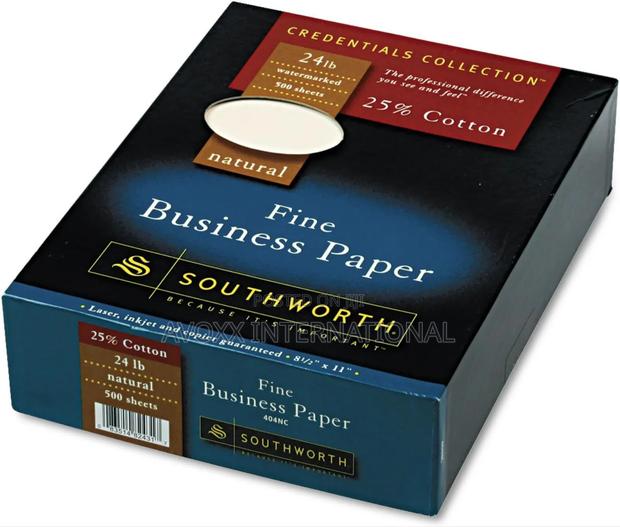 Southworth 25% Cotton Business Paper, 8.5" X 11" 500 Per Box