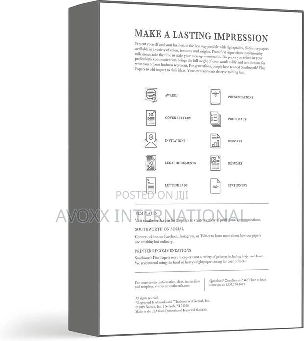 Southworth 25% Cotton Business Paper, 8.5" X 11" 500 Per Box photo 3