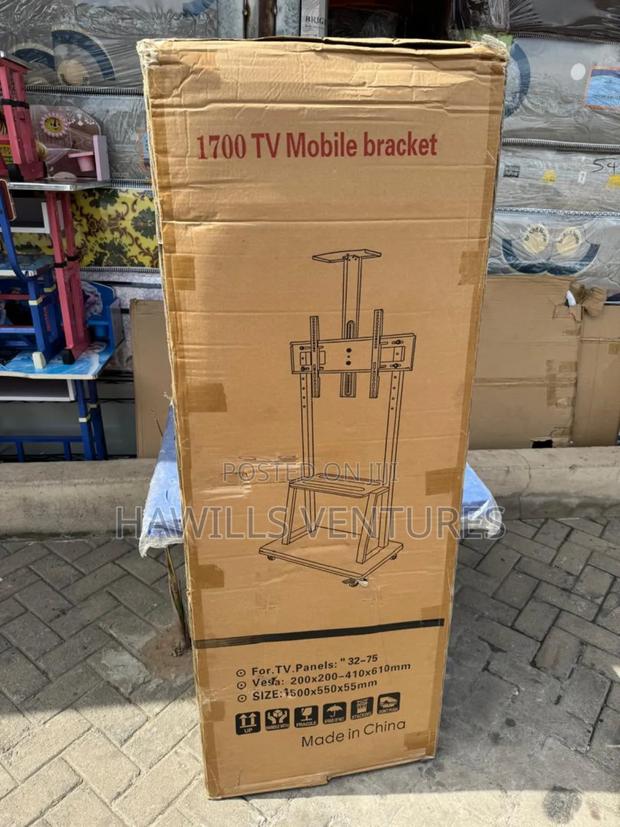 Mobile Floor Tv Stand Mount. · Photo 2