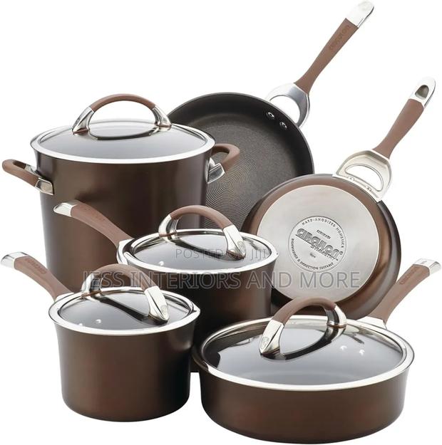 Circulon Hard-Anodized Nonstick 10-Piece Cookware Set, · Photo 4