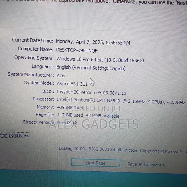 Laptop Acer Aspire ES1-311 4GB Intel Pentium HDD 500GB photo 2