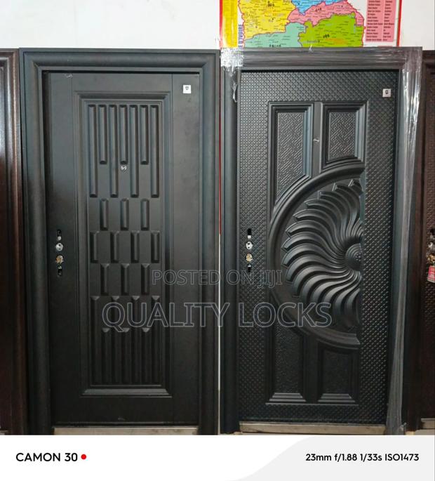 New Luxurious Black Metal Doors
