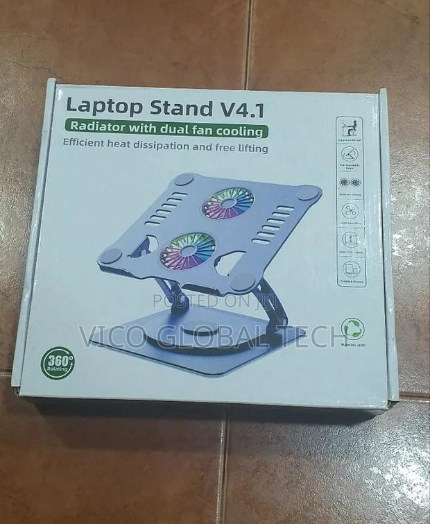 Laptop Stand With Dual Fan Cooling 360° · Photo 4
