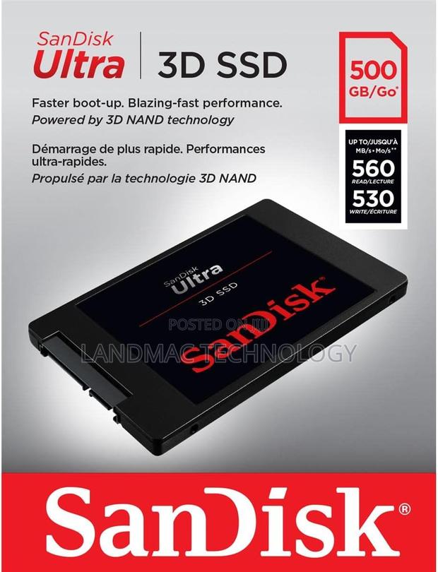 Sandisk Ultra 3d SSD 500gb - Sata SSD · Photo 4