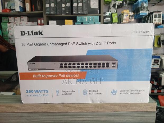 D-Link 24 Port Gigabit Poe Switch With 2 SFP DGS-F1024p · Photo 3