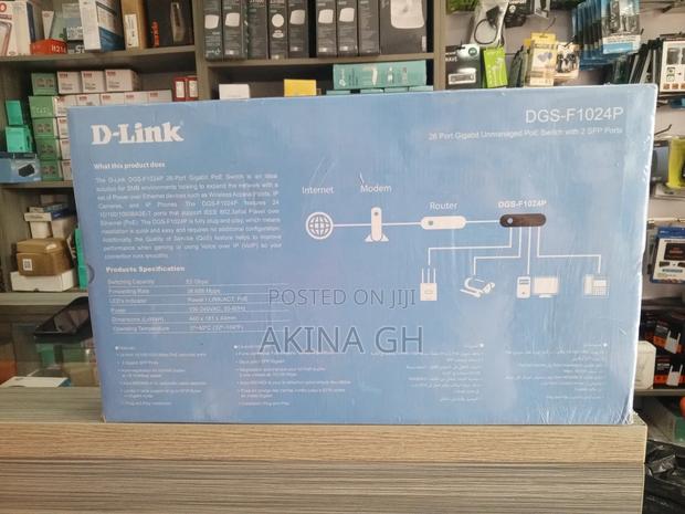 D-Link 24 Port Gigabit Poe Switch With 2 SFP DGS-F1024p · Photo 4