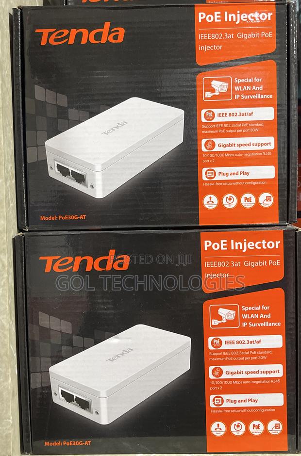Tenda Poe Injector 52v-48v Poe30g-at Gigabit Poe Injector · Photo 3