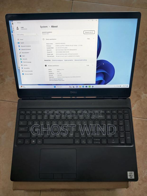Laptop Dell Precision 7550 32GB Intel Core I7 SSD 512GB photo 5