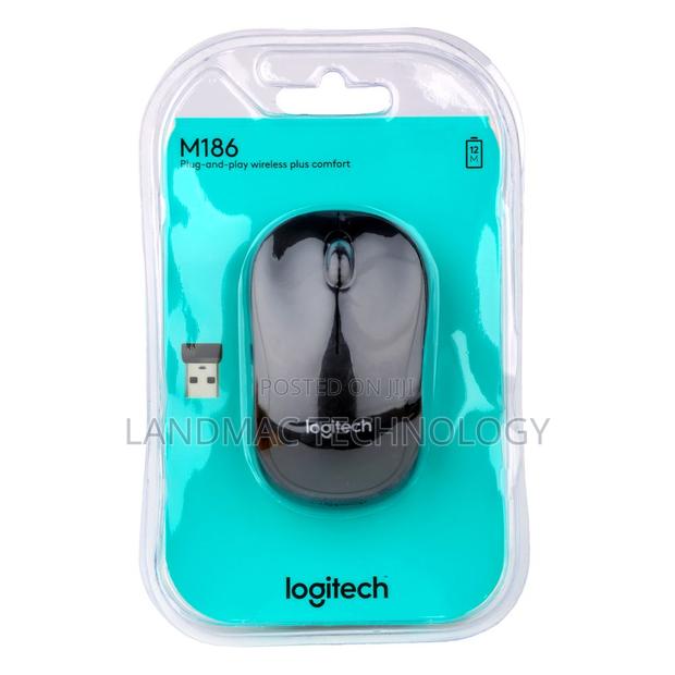 Logitech M186 Wireless Mouse, 2.4ghz With Usb Mini Receiver · Photo 2