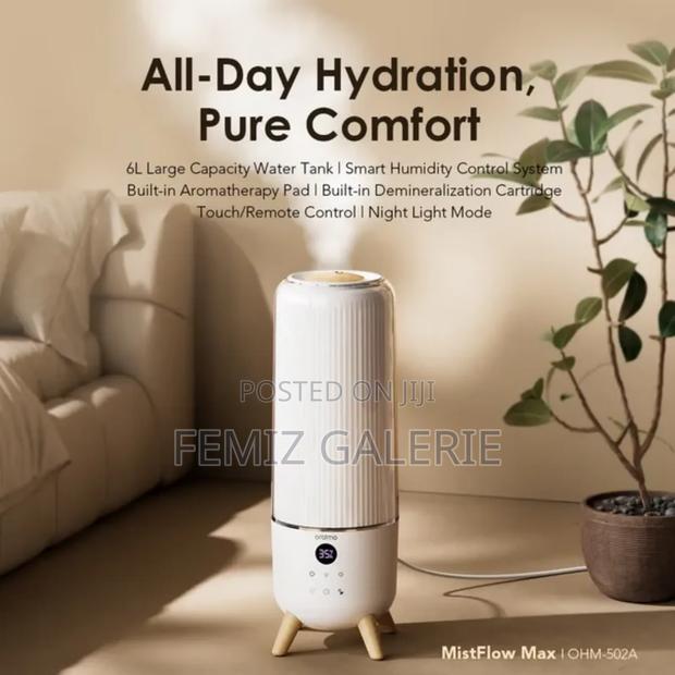 Oraimo 6l Mist Flow Max Humidifier + 2 Free Essential Oil photo 2