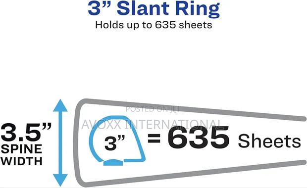 Avery Heavy-Duty View 3 Ring Binder,3"Holds 8.5" X 11" Paper