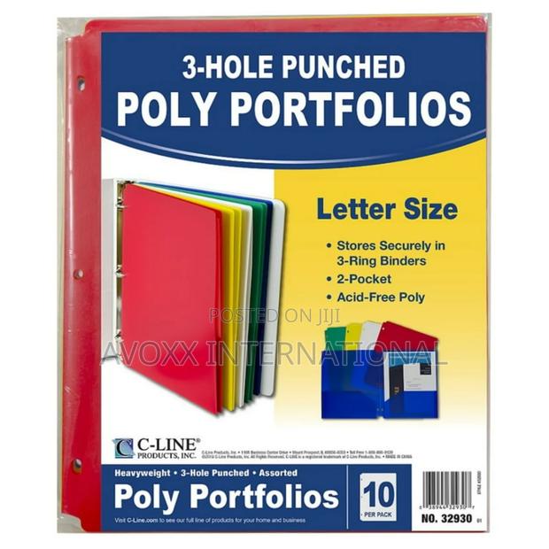 C-Line Heavyweight Poly Portfolio Folder,10 Per Pack,2 Packs photo 4