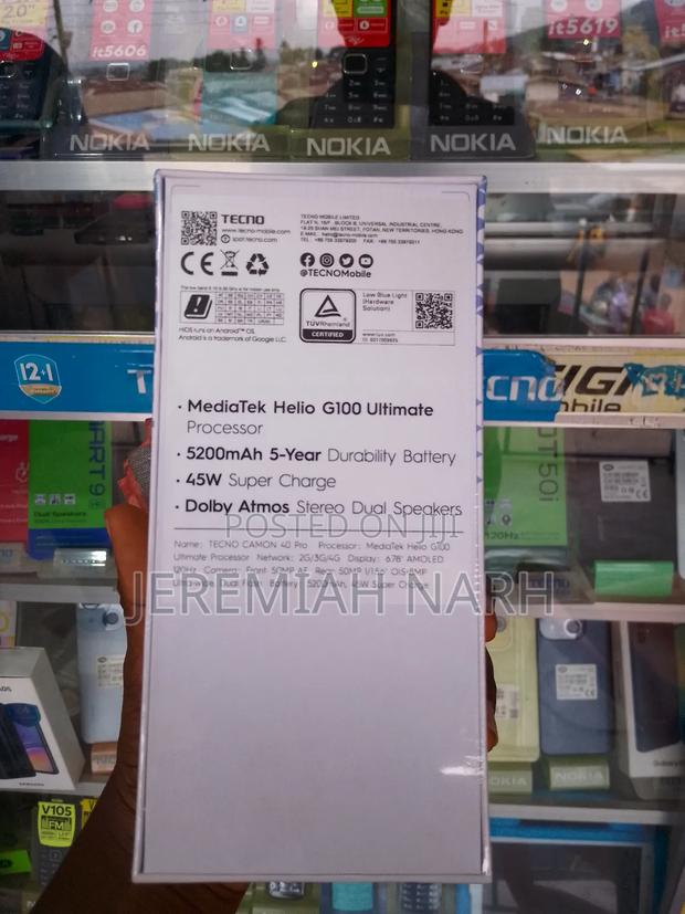 New Tecno Camon 40 Pro 256 GB Black photo 2