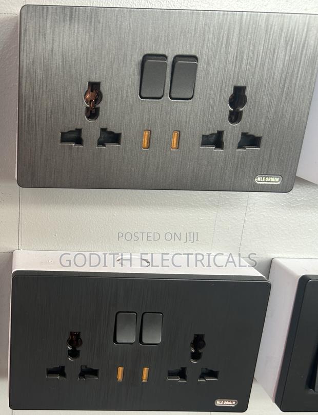 13a Multi Switched Double Socket With Neon