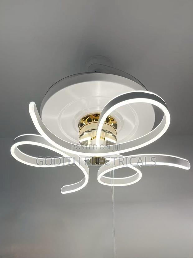 Decorative Ceiling Fan With 3 Colors N a Remote
