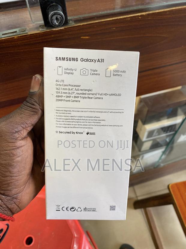 New Samsung Galaxy A31 128 GB Black