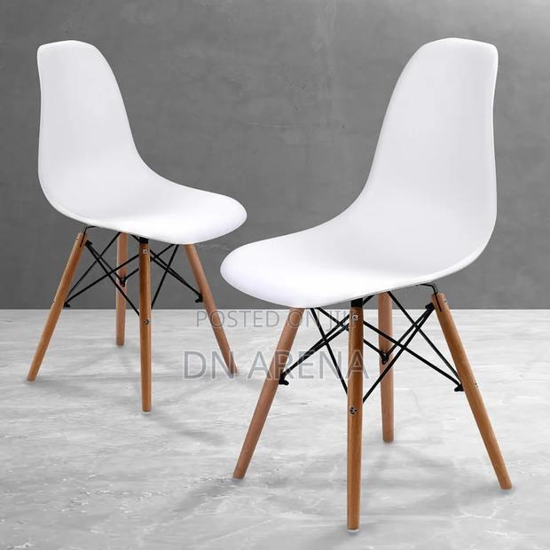Eiffel Dining Chair Plastic Wood Retro Modern Furniture photo 2