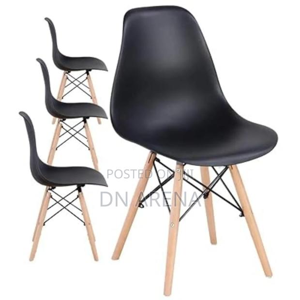 Eiffel Dining Chair Plastic Wood Retro Modern Furniture photo 6