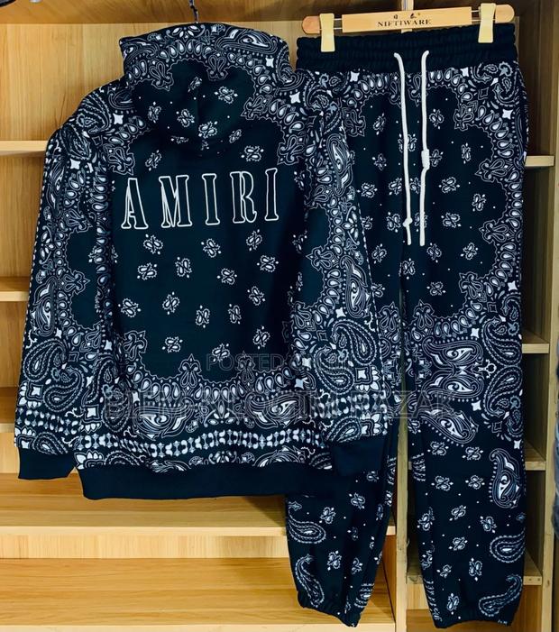 Amiri Black Hoodie Top N Down Available in Stock