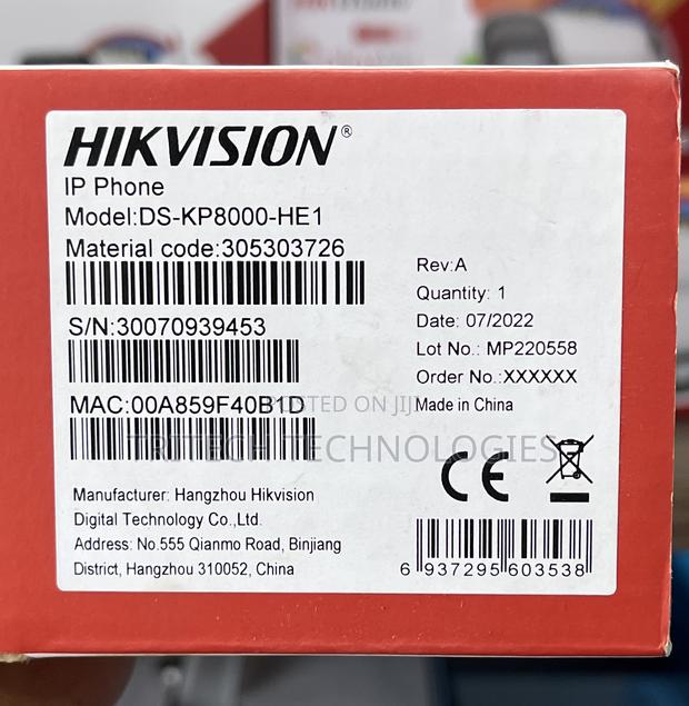 Hikvision Sip Telephone With Led Screen Ds-Kp800-He1 · Photo 4