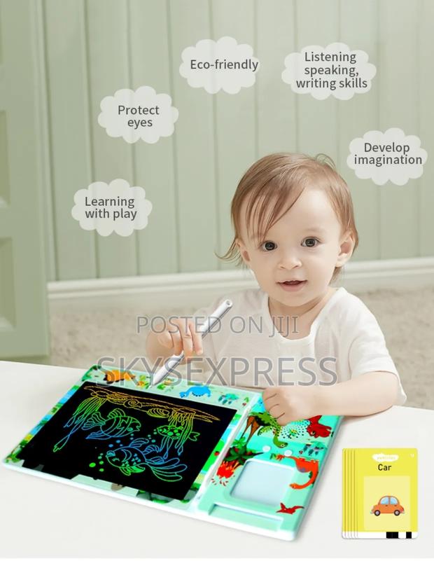 LCD Writing Tablet With Kids Flash Card Reader photo 10