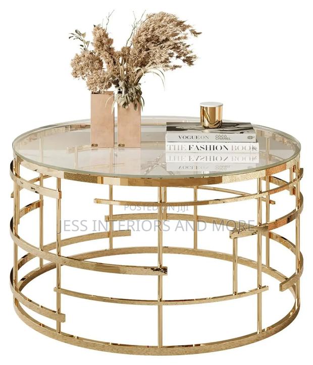 Center Table (Glass Top) Gold · Photo 3