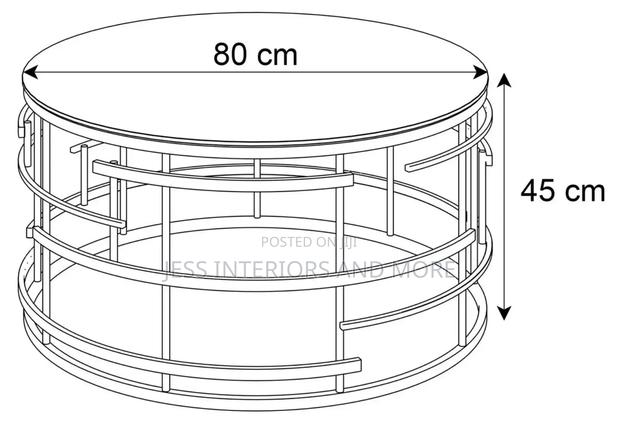 Center Table (Glass Top) Gold · Photo 4