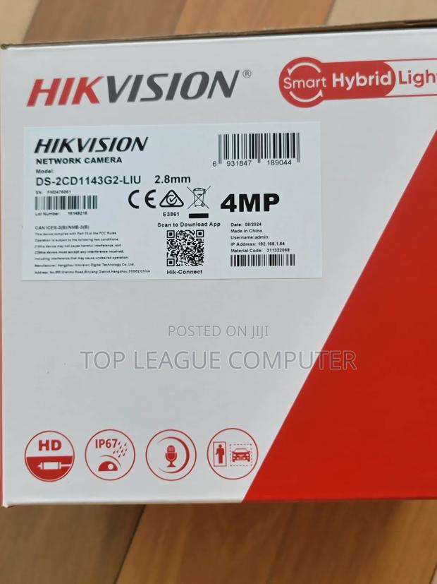 Hikvision 4mp Ds-2cd1143g2-Liu Smart Hybrid Network Camera photo 2