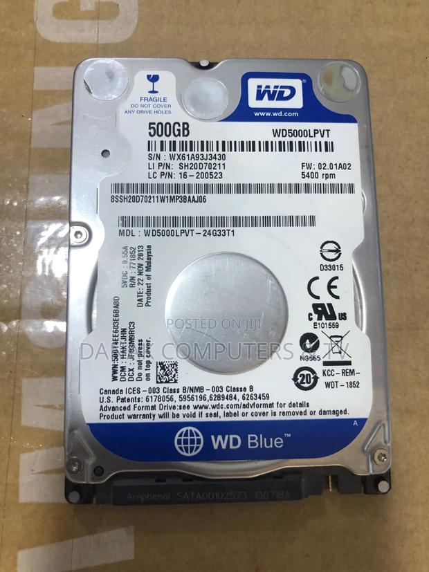 Wd Blue Laptop Hard Disk Drive 500gb · Photo 2