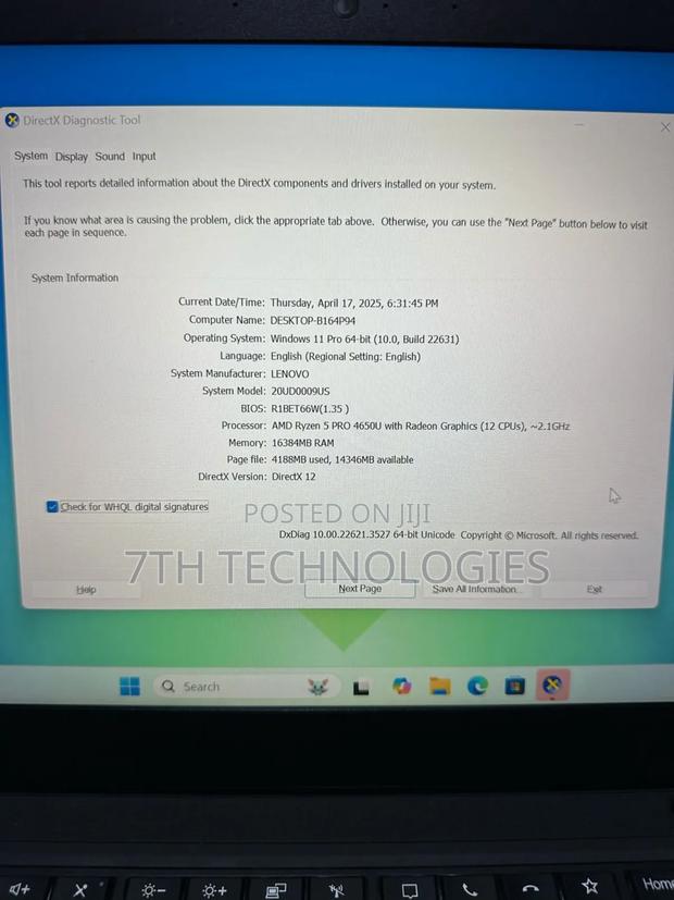 Laptop Lenovo ThinkPad T14 G1 16GB AMD Ryzen 5 SSD 512GB photo 5