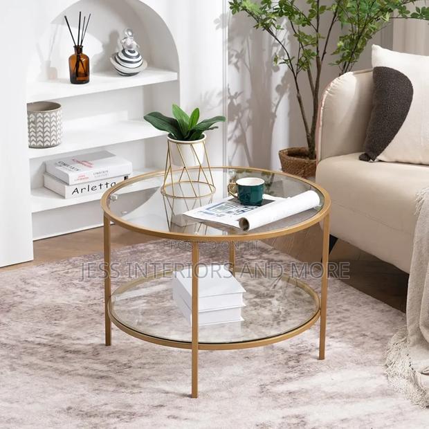 2-Tier Glass Coffee Table · Photo 4