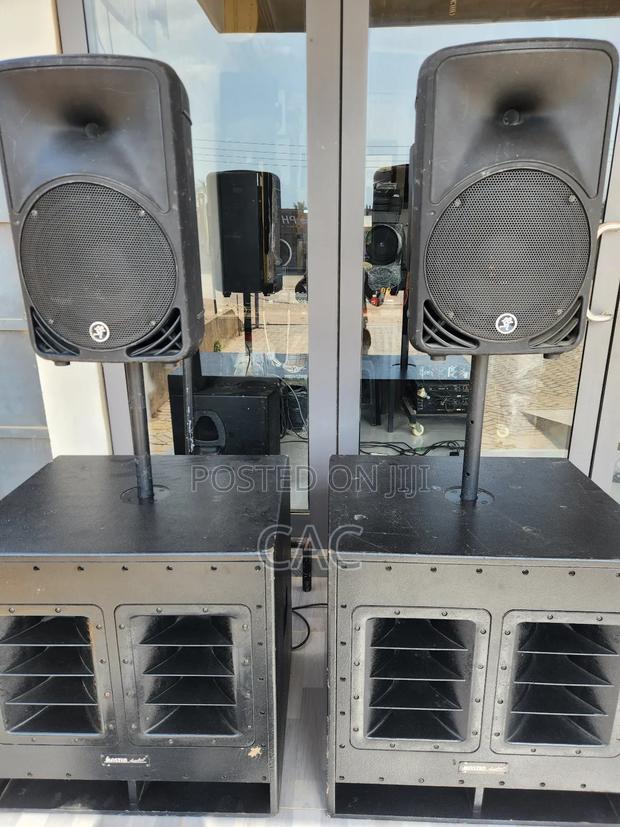 18" Active Subwoofer and Mackie Tops
