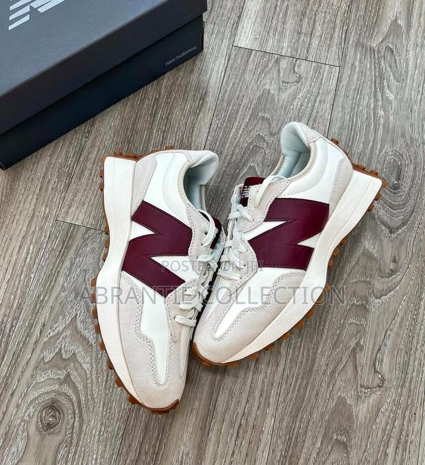 Authentic New Balance 327 Cream/Red · Photo 3