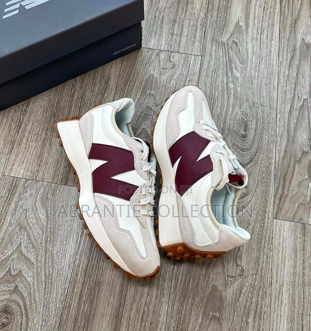 Authentic New Balance 327 Cream/Red · Photo 4