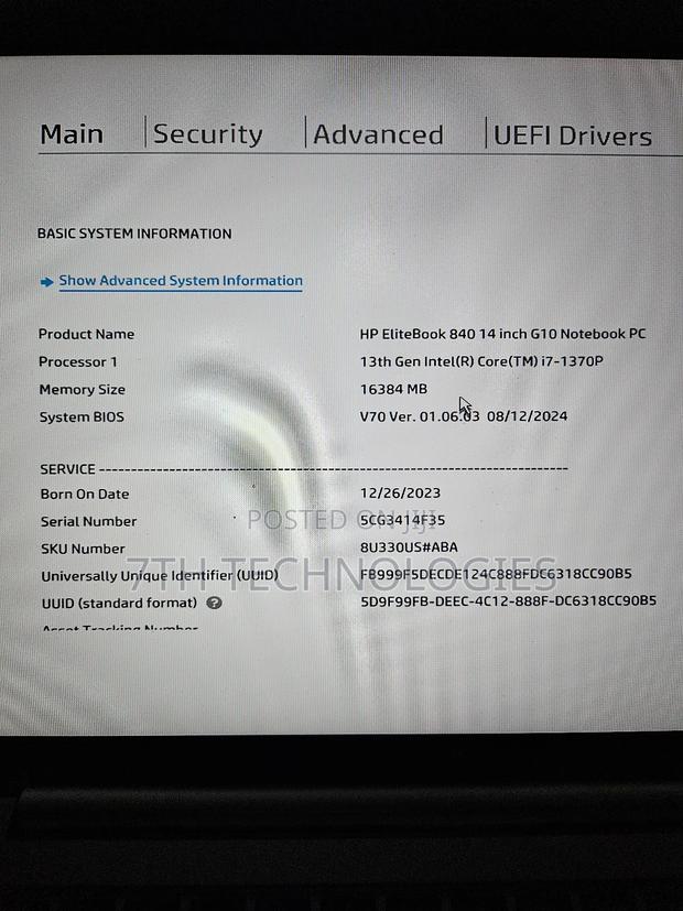 Laptop HP EliteBook 845 G10 16GB Intel Core I7 SSD 512GB photo 4