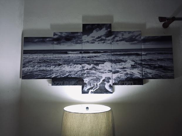 Sea Wave 5 Wall Arts Canvas Wall Panels Frames