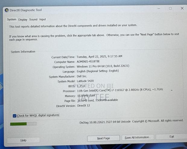 Laptop Dell Latitude 5420 16GB Intel Core I7 SSD 256GB