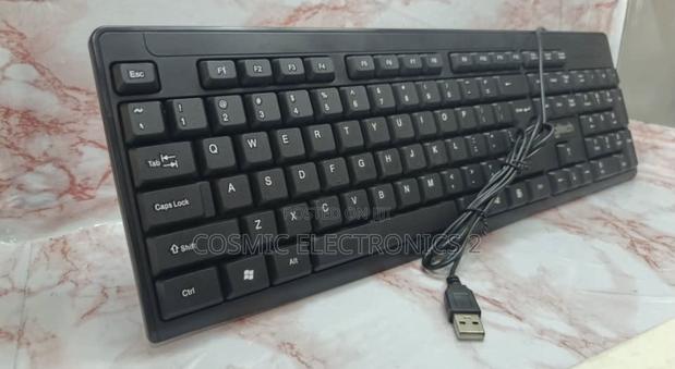 Corded Logitech Keyboard. (Black) photo 2