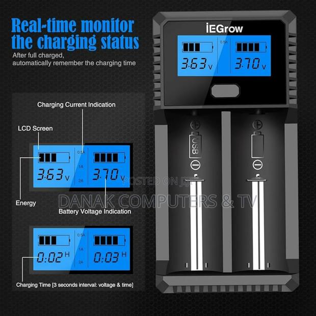 Ie Grow 2 Slot Lcd Charger Zh221c · Photo 3