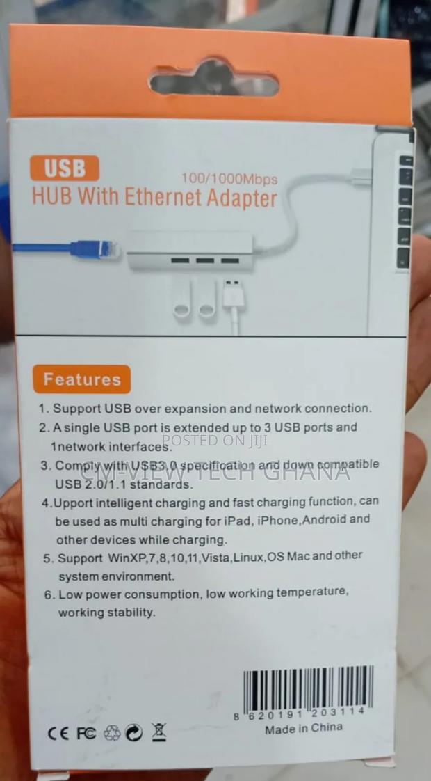 3port Usb Hub With Ethernet Port · Photo 4
