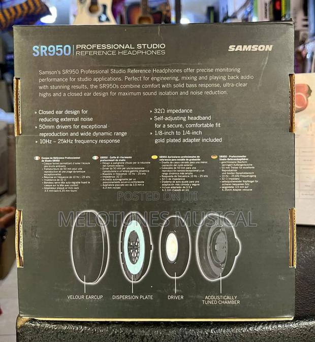 Samson Sr950 Professional Studio Reference Headphones · Photo 4