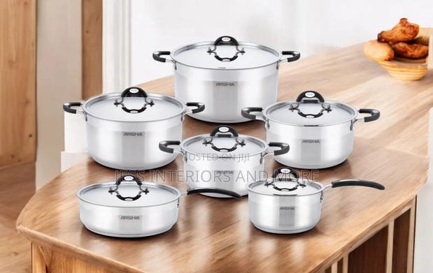 Arshia 12-Piece Stainless Steel Cookware Set · Photo 3
