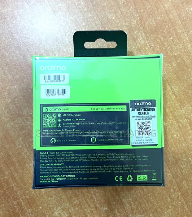 Oraimo Watch 5 Hd Panda 2.01" Glass 1atm Smartwatch Osw-805 · Photo 4