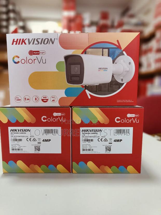 Hikvision 4mp Ip Colorvu Hybrid Audio Network Night Vision · Photo 2