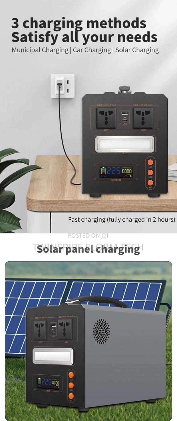 444wh Portable Outdoor Solar Emergency Battery+Solar Panels photo 3