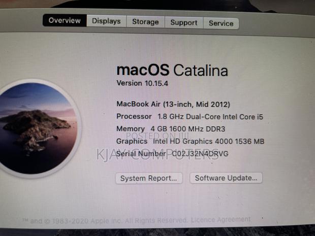 Laptop Apple MacBook Air 2012 4GB Intel Core I5 SSD 500GB photo 6