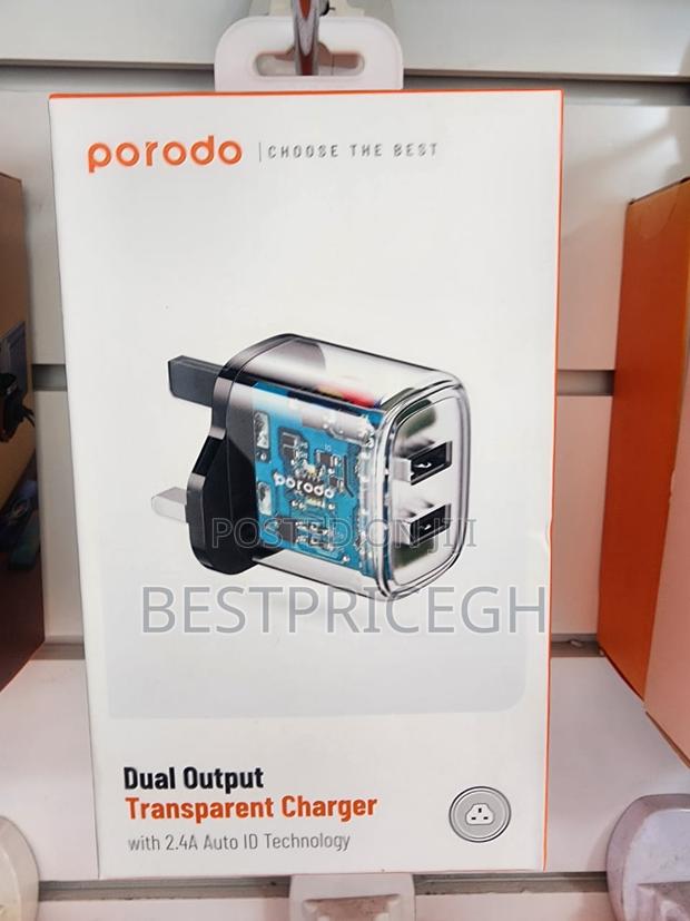 Porodo Dual Output Transparent Charger · Photo 3