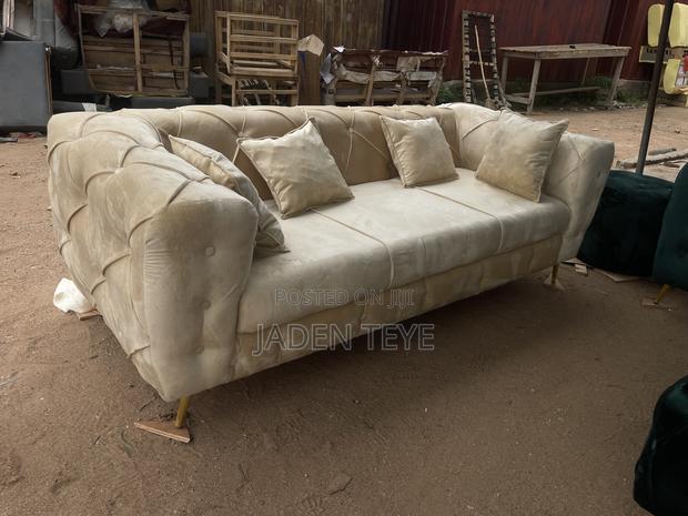 Cream Fabric 3 in Sofa With Pilos(Free Delivery) · Photo 4