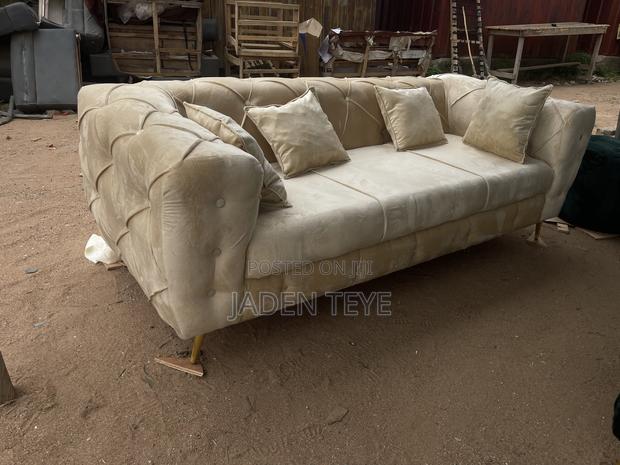 Cream Fabric 3 in Sofa With Pilos(Free Delivery) · Photo 3